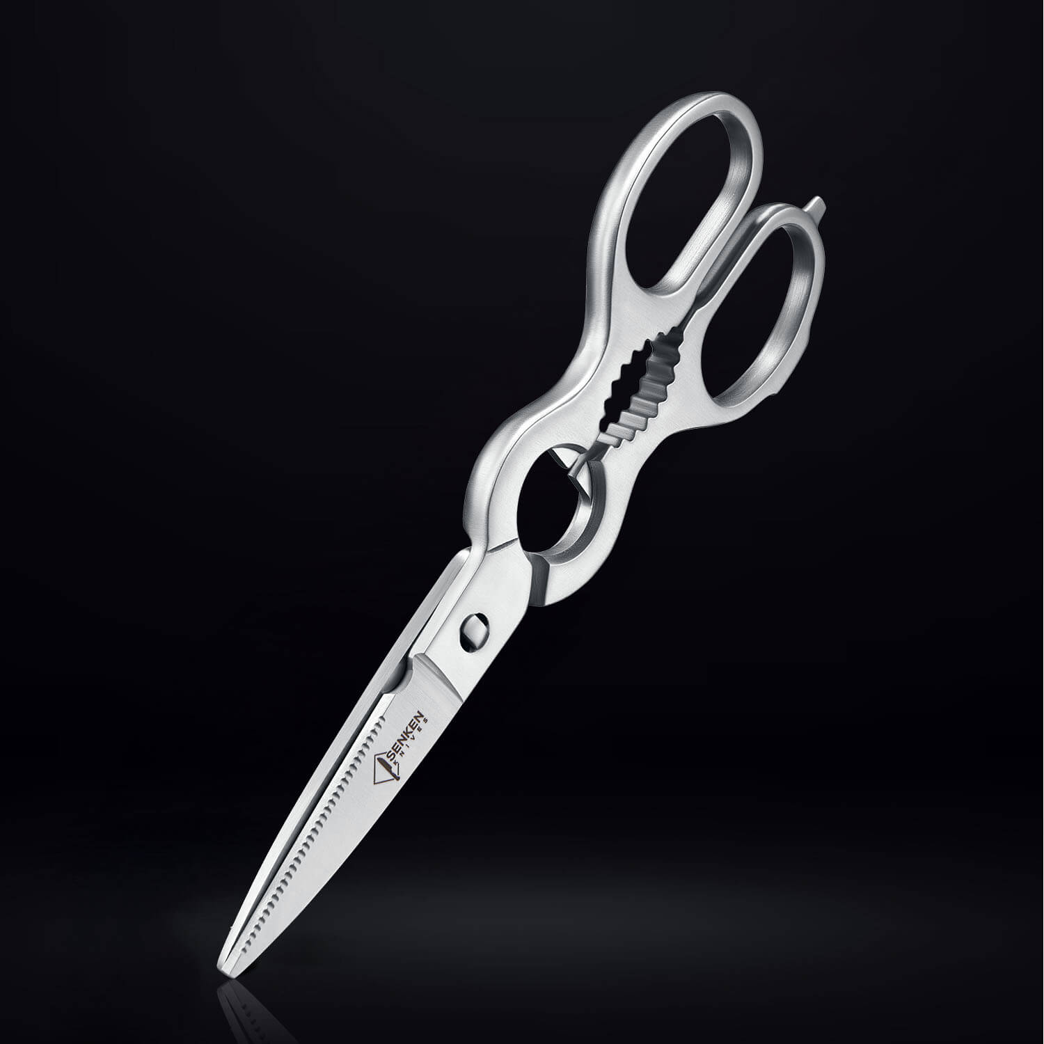 Dynasty Stainless Steel Kitchen Scissors with Bottle Opener and Nutcracker Senken Knives