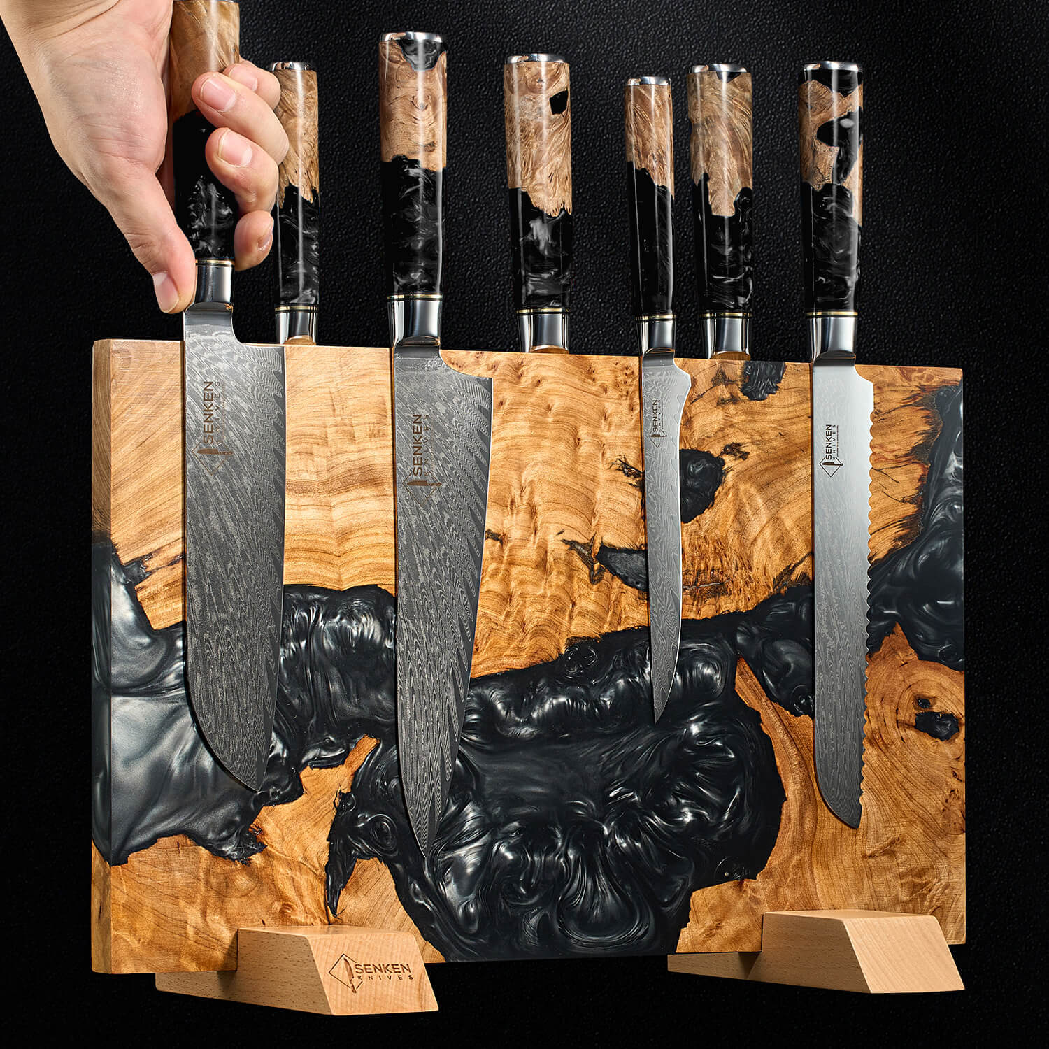 Onyx Magnetic Block Extra Large Black Resin Blend Image 9