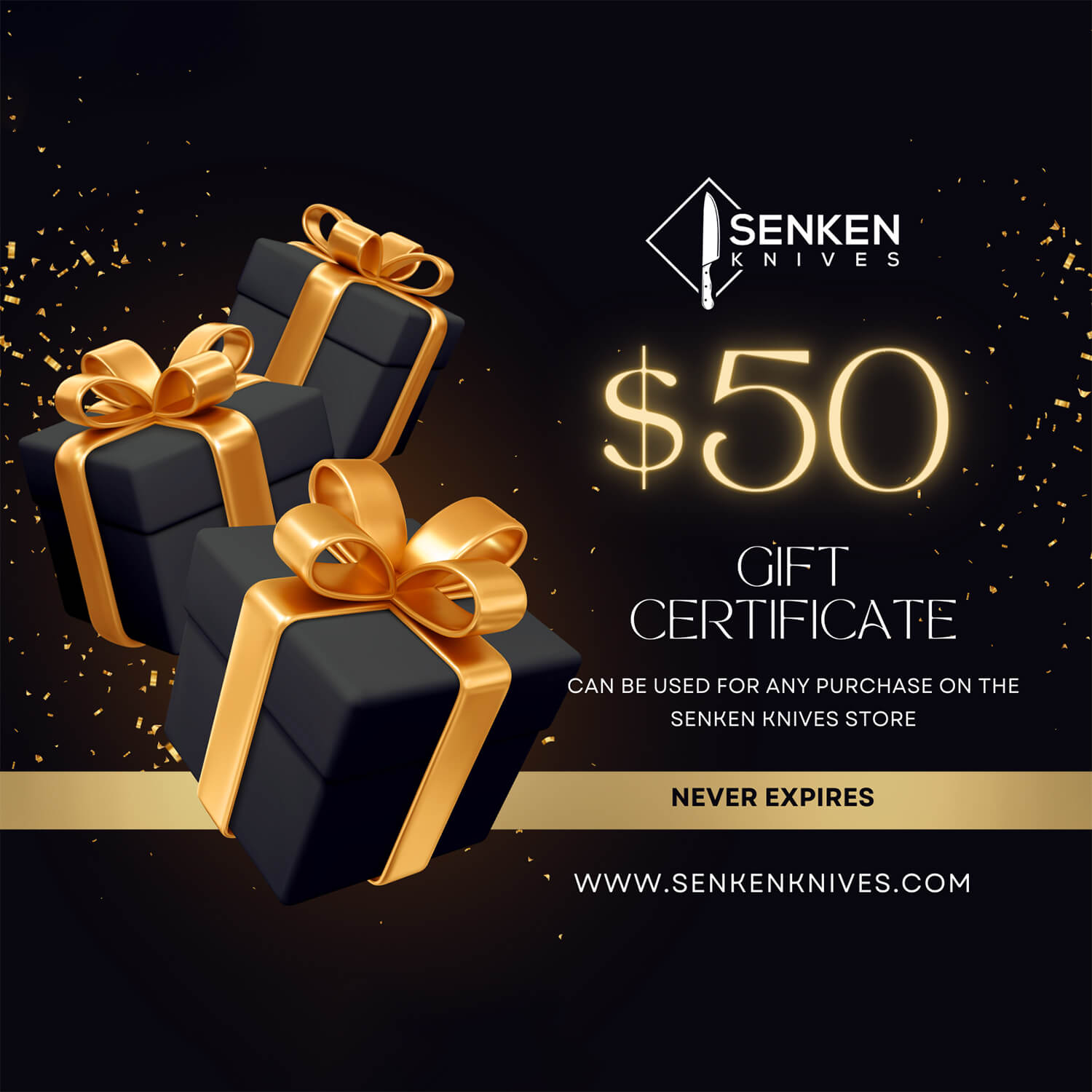 Senken Knives $50 Gift Card