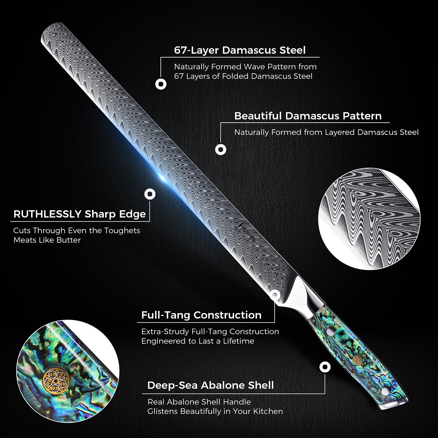 Info and Specs Abalone Umi Brisket Knife
