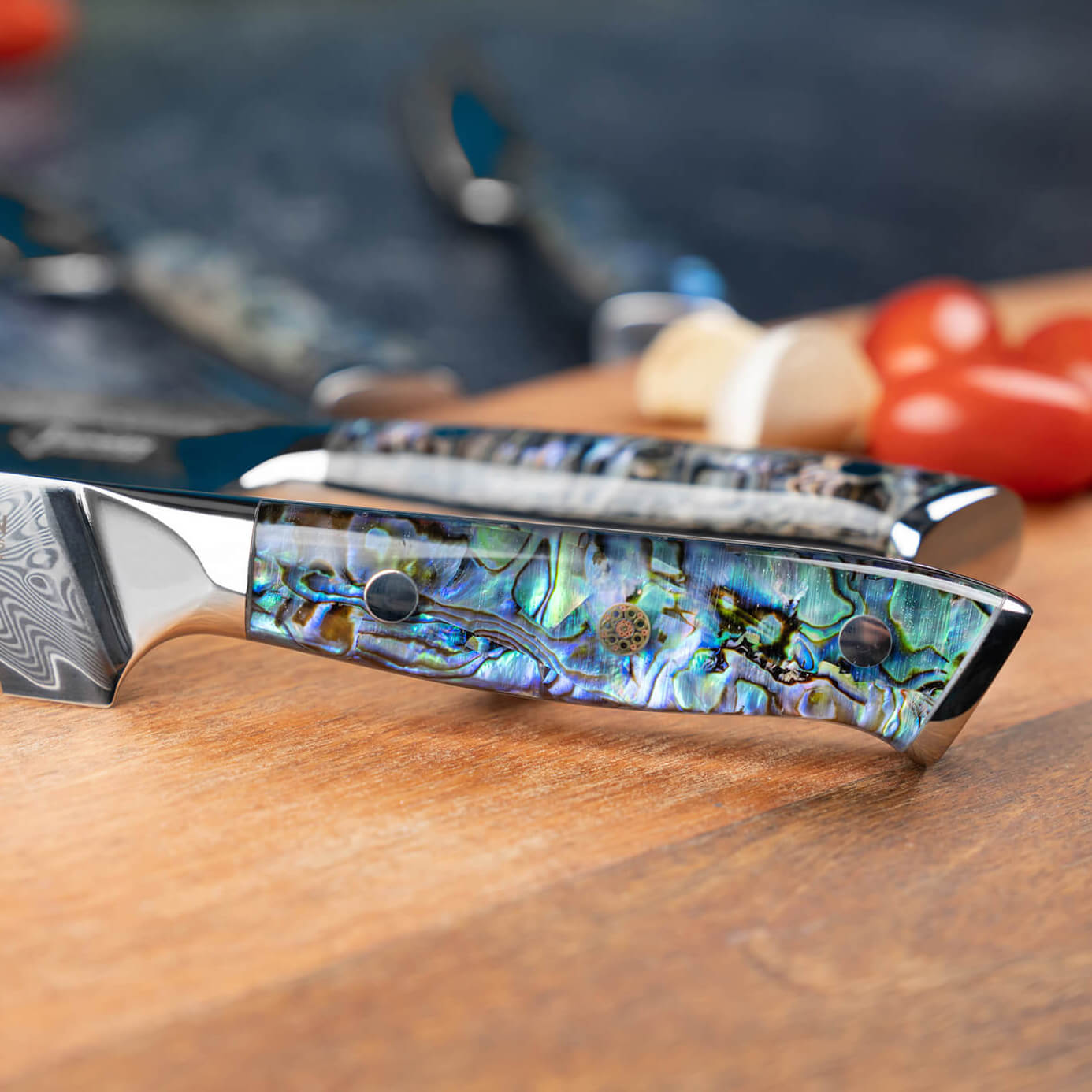 Abalone Shell Handle Knife