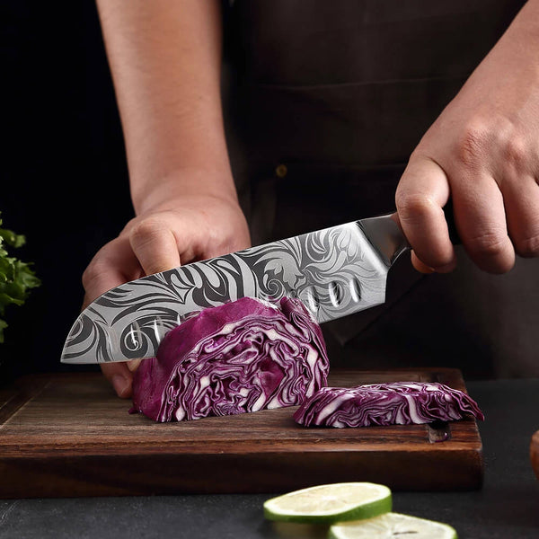 Wasabi Collection - Premium Japanese Kitchen Knife Set with Green Re – Senken  Knives