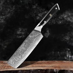 "Shogun" Japanese VG10 Damascus Steel Cleaver