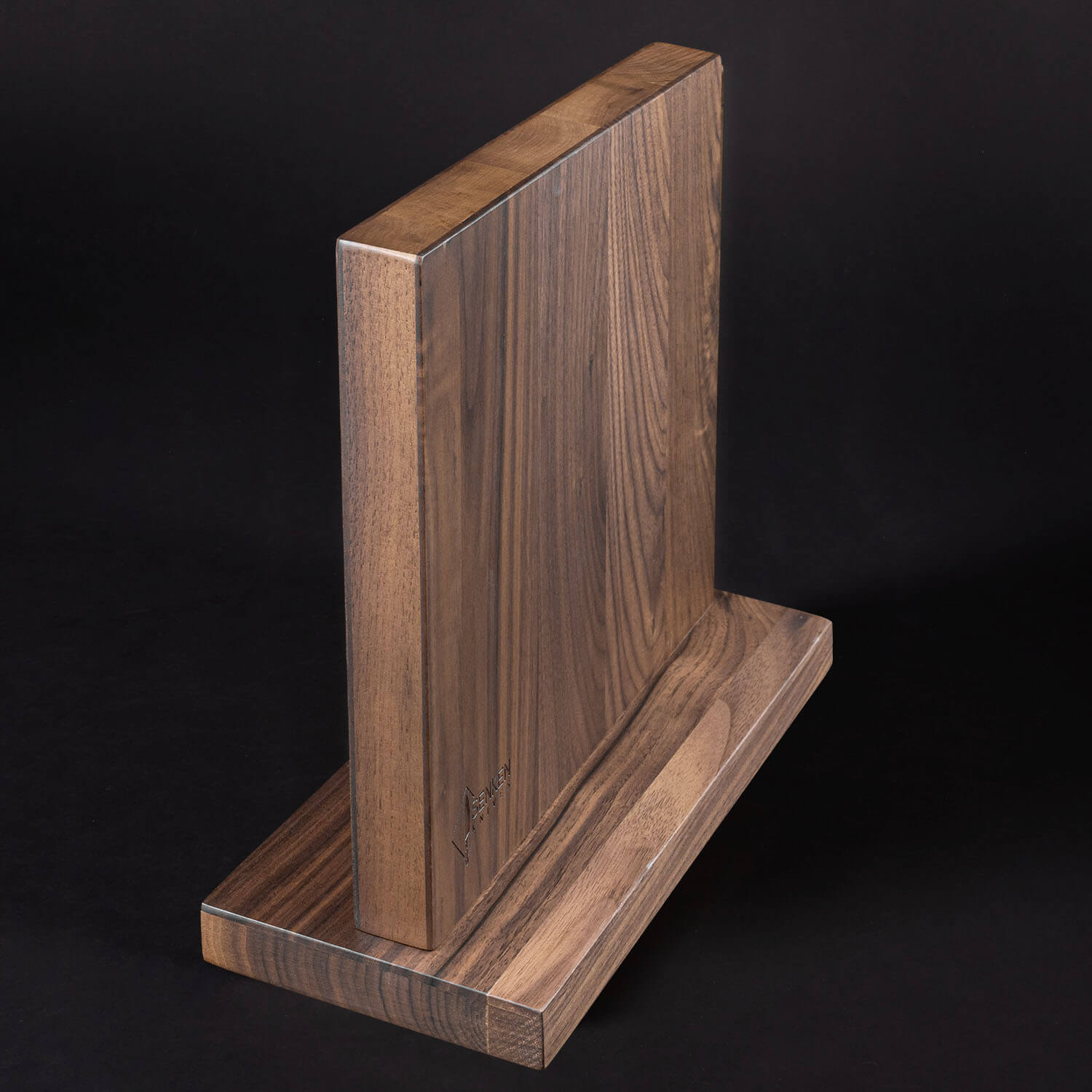 Black Walnut Magnetic Knife Block 2