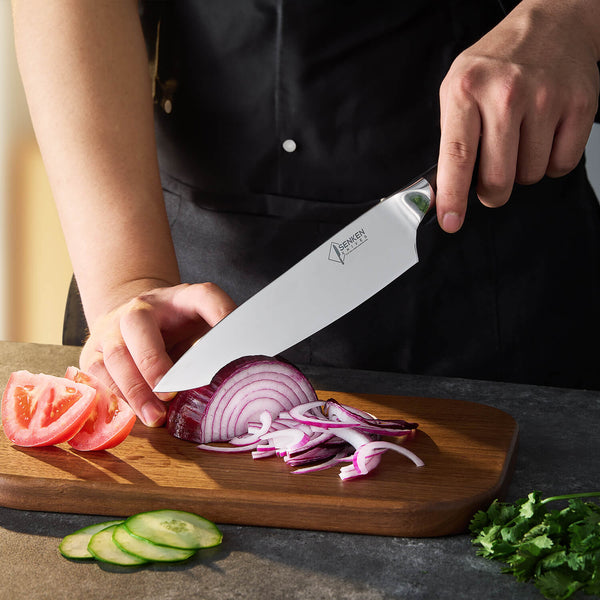 Cerulean Japanese Kitchen Knife Set - Blue Resin Handle – Senken Knives