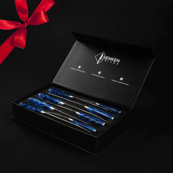 Senken Knives Blue Resin Knife Set Luxury Gift Box Set
