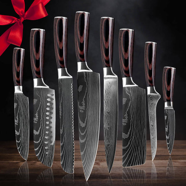 Cosmos Kitchen Knife Set in Gift Box - Color Chef Knives - Cooking Gif -  Jolinne