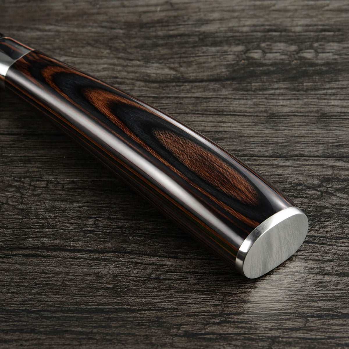 Wood Handle Imperial Knife Set Close Up