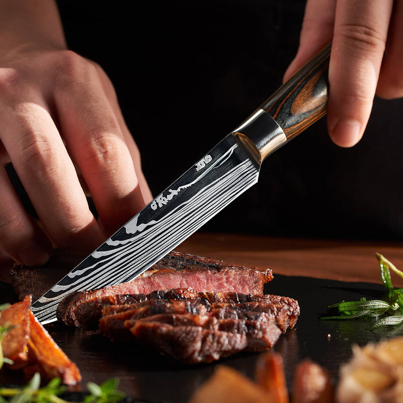 Imperial Steak Knife Cutting Steak on Kitchen Counter