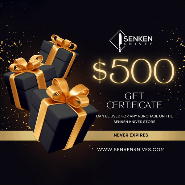 Senken Knives $500 Gift Card