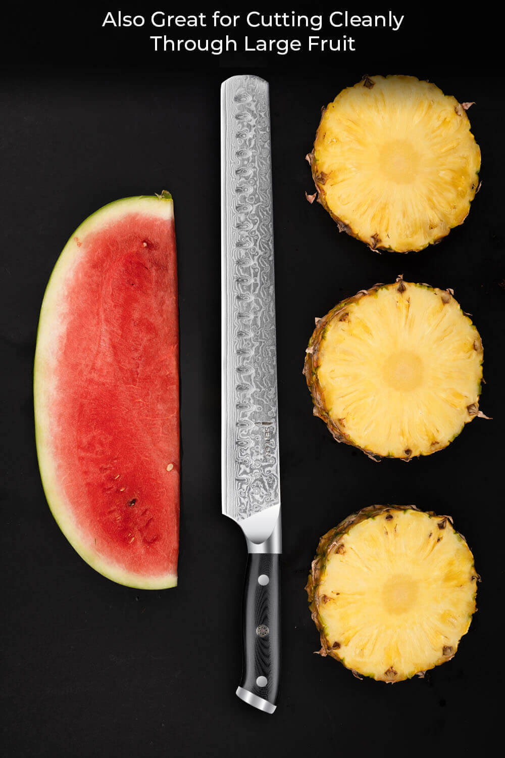 Shogun 12" Brisket Knife — Japanese VG10 Damascus Steel with Full-Body G10 Handle