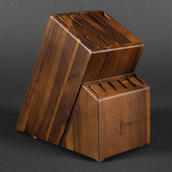 Senken Knives Knife Block for 8 piece imperial set Acacia Hardwood