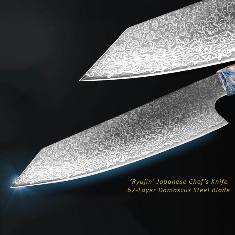 Ryujin Damascus Steel Japanese Chef Knife
