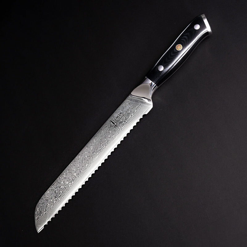 "Shogun" 67-Layer Damascus Steel Serrated Bread Knife