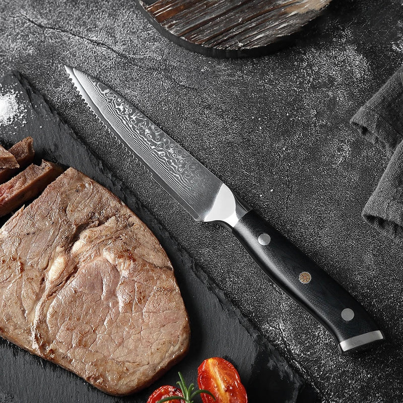 Shogun Japanese Damascus Steel Steak Knife Set Product Image 1