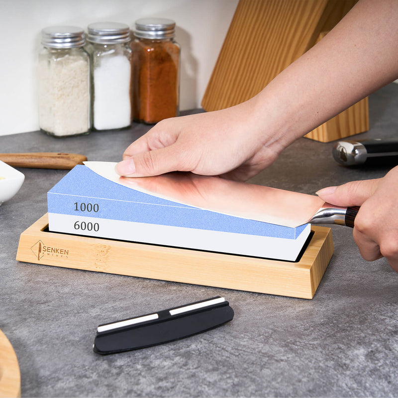 How to sharpen a knife using a whetstone