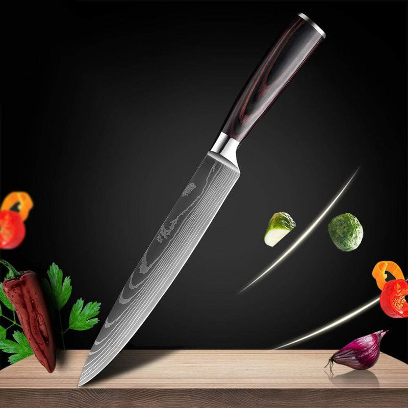 "Imperial" Collection - Premium Japanese Kitchen Knife Set Senken Knives 8" Carving Knife 