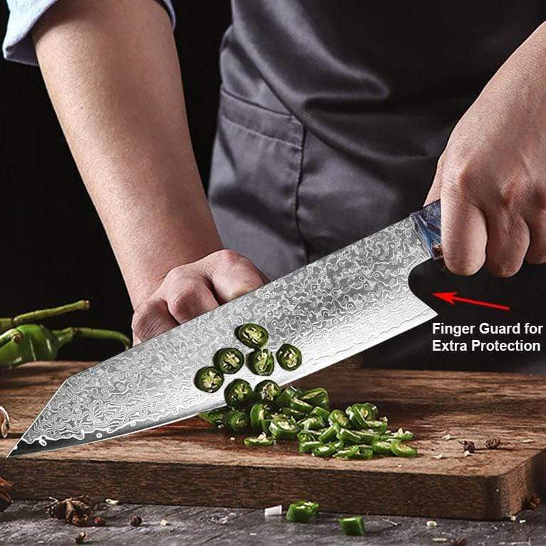 "Ryujin" Damascus Steel Chef's Knife Senken Knives 